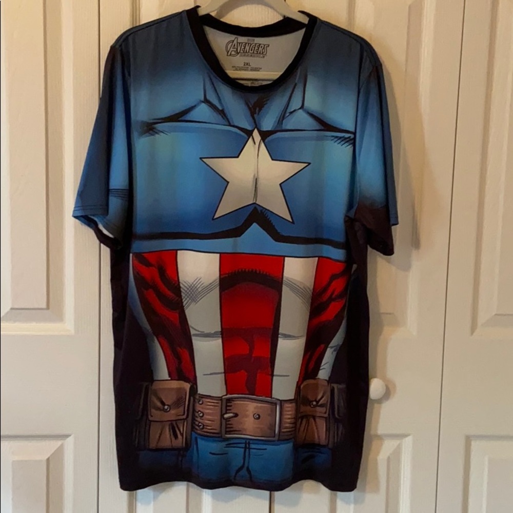 Marvel Captain America short sleeve tee Sz 2XL